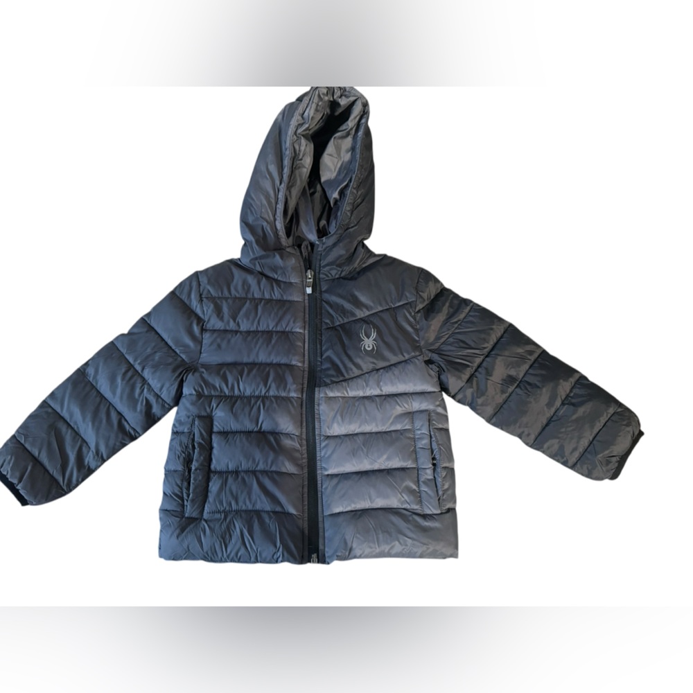 Spyder Kids Puffer Jacket with Hood โ Size 4